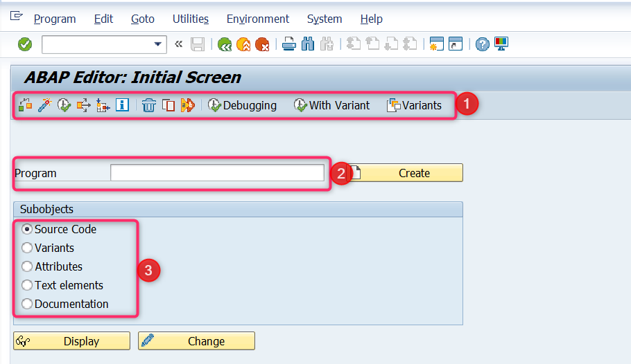 Transakcja SE38 ABAP EDITOR